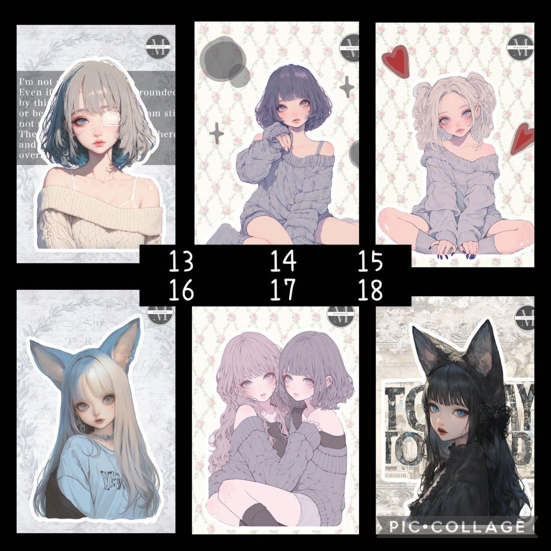 受付再開▶︎maniatelier/オリジナルステッカー