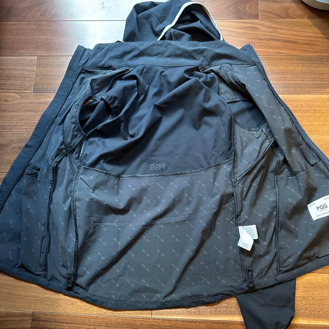 PGG ゴルフジャケット 黒 ナイロン　ゴルフウェア　パーリーゲイツ