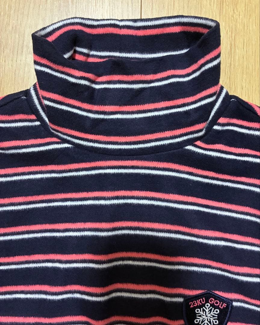 23区ゴルフ長袖カットソー起毛婦人レディースM