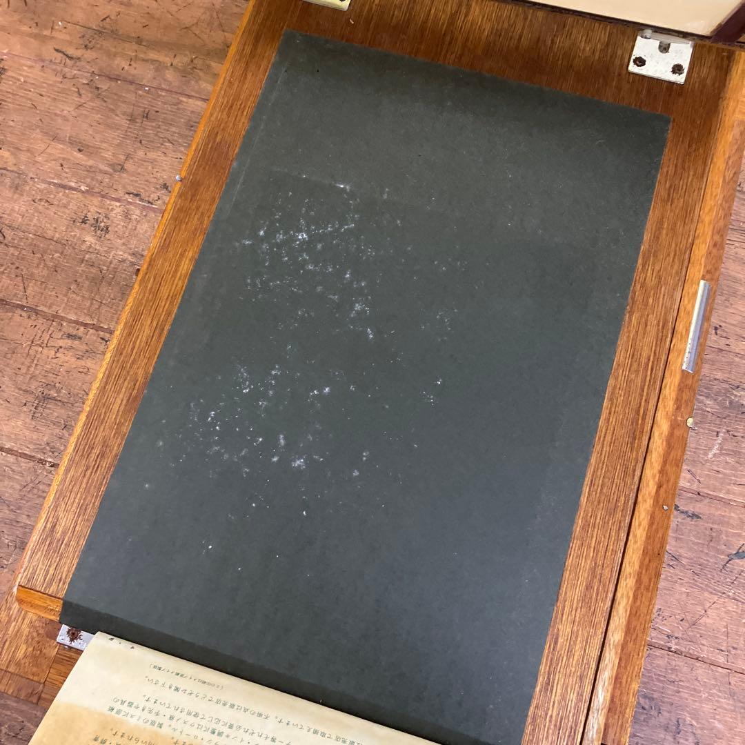 3F 希少 昭和レトロ キリン 謄写版 ガリ版 印刷機 元箱 説明書付き