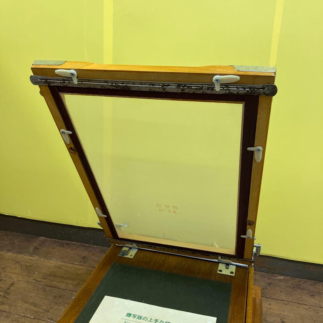 3F 希少 昭和レトロ キリン 謄写版 ガリ版 印刷機 元箱 説明書付き