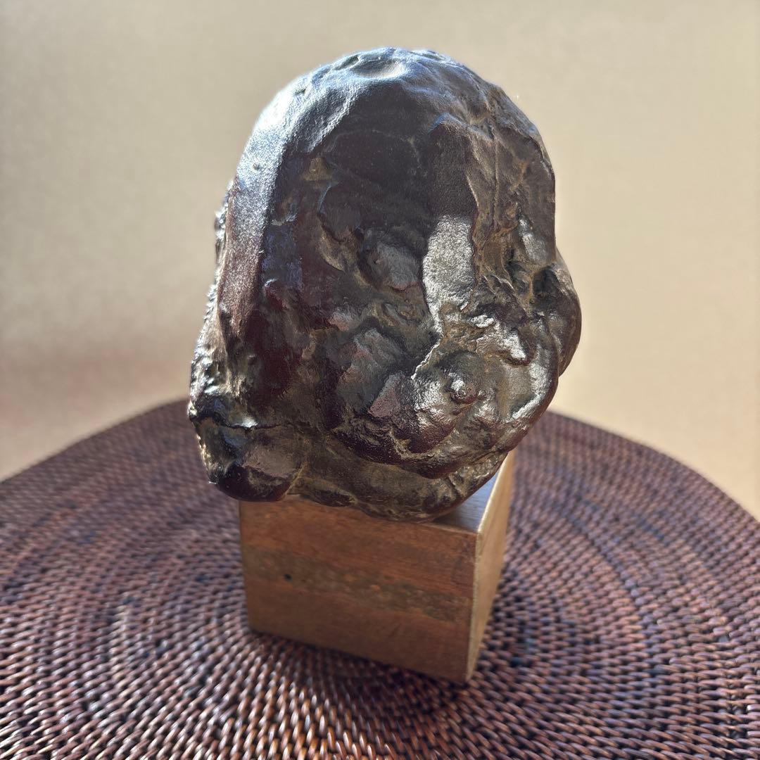 加藤顕清　ブロンズ像　顔