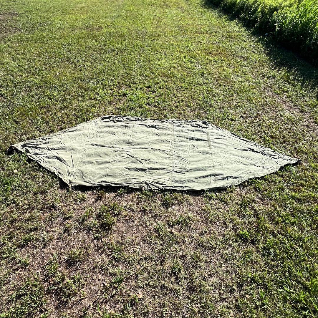 USパップテント YKKファスナー加工済み ポールセット