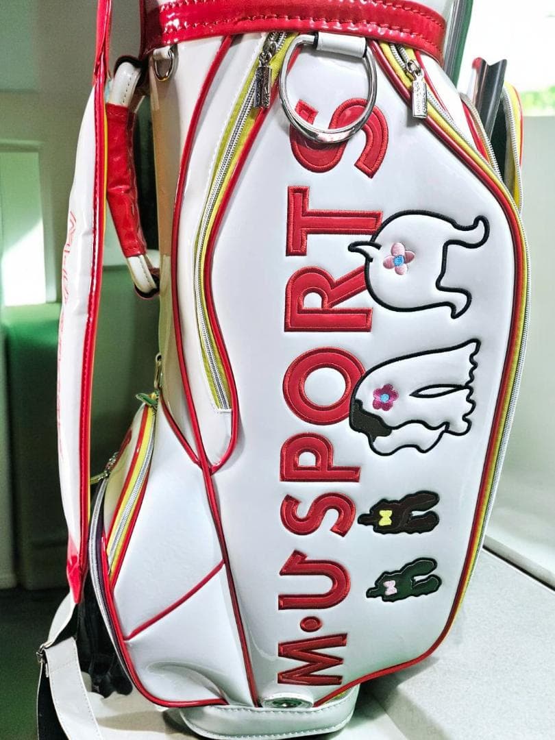 送料無料/新品未使用展示品　M-U SPORTS エナメル高級 キャディバッグ