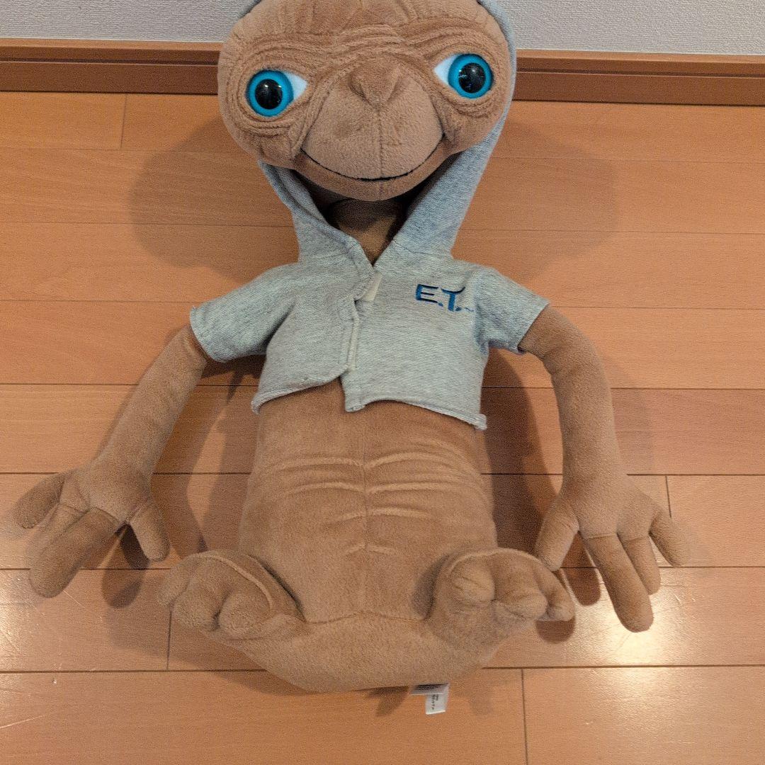 [E.T.]　特大フード付きぬいぐるみ　約55cmのサイズ