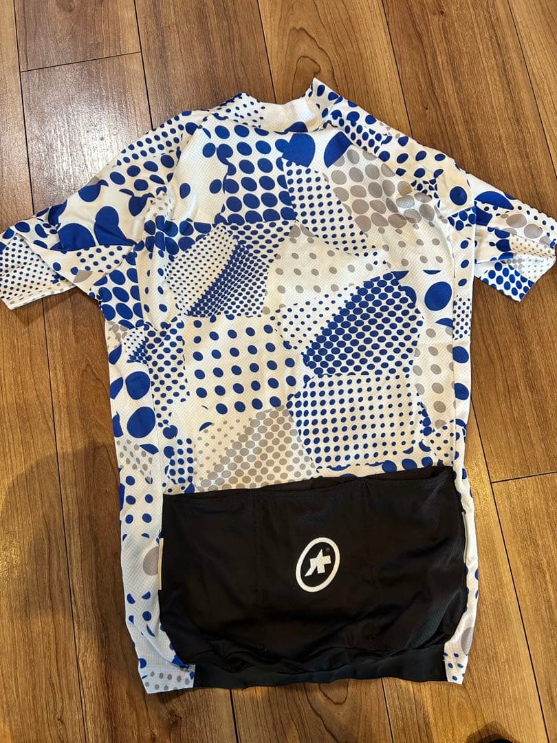 アソスassosErlkoenig SS Jersey半袖サイクルジャージ白青S