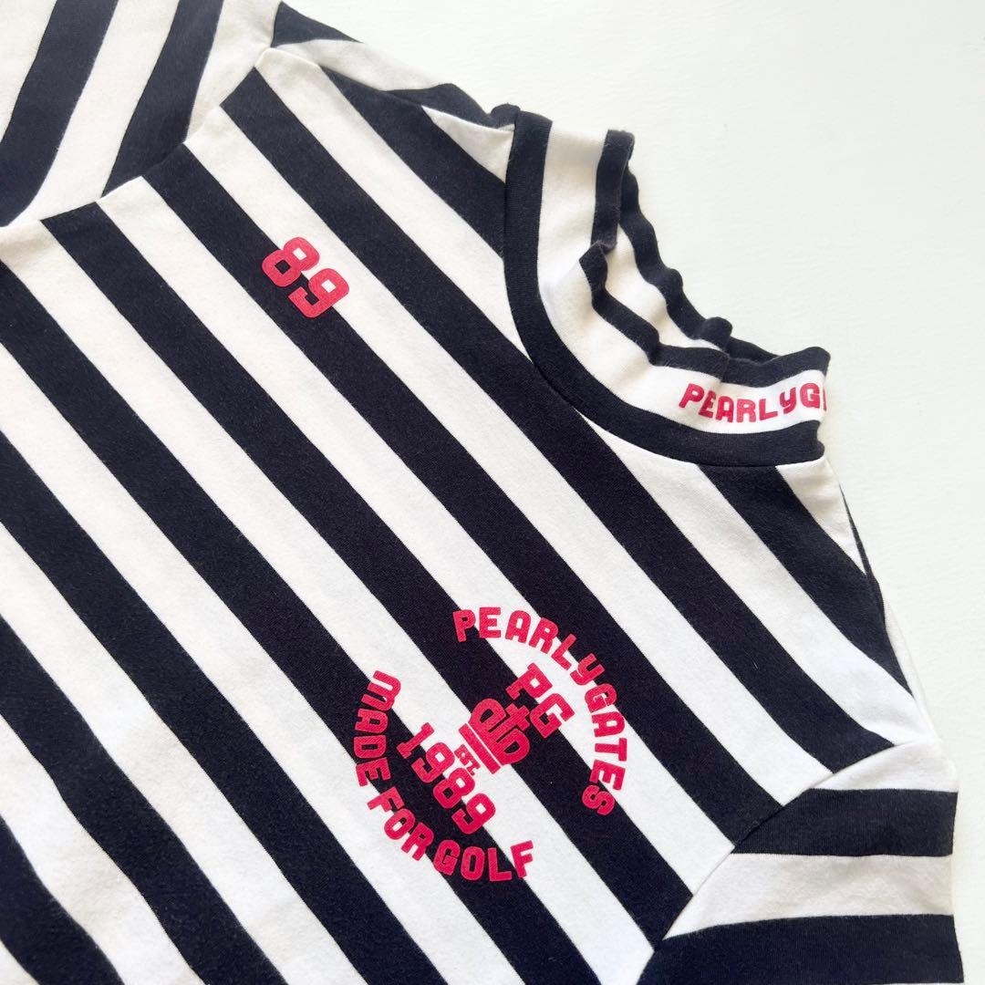 PearlyGates パーリーゲイツ　ボーダー　セットアップ　スカート フリル