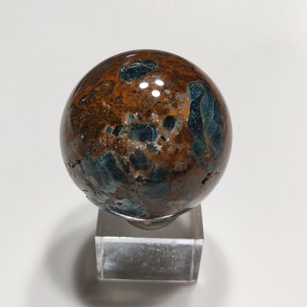 パワーストーン　天然石　穴開きジャスパー　直径4.5cm　139g　No.377