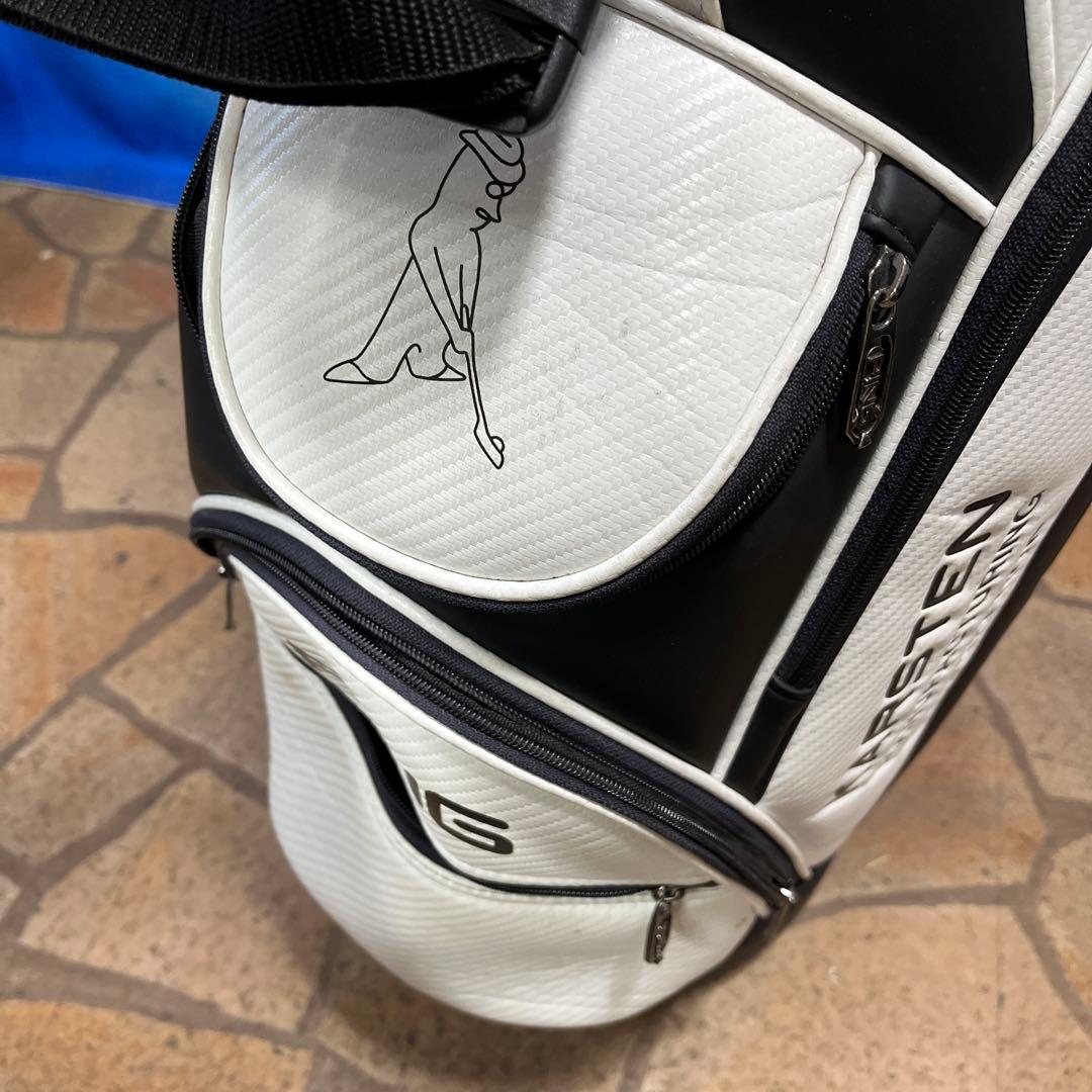 寶BT-1058 PING KARSTEN 白黒 キャディバッグ