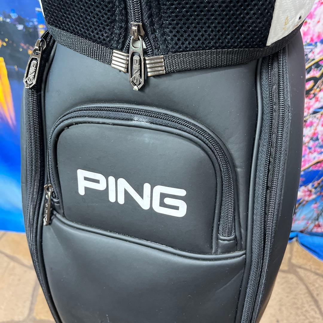 寶BT-1058 PING KARSTEN 白黒 キャディバッグ