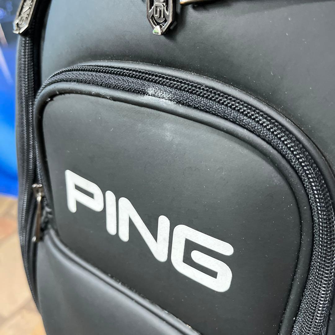 寶BT-1058 PING KARSTEN 白黒 キャディバッグ