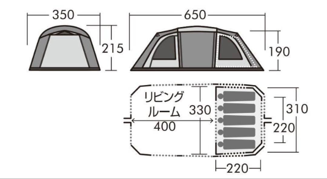 Velero 5 キャンプテント