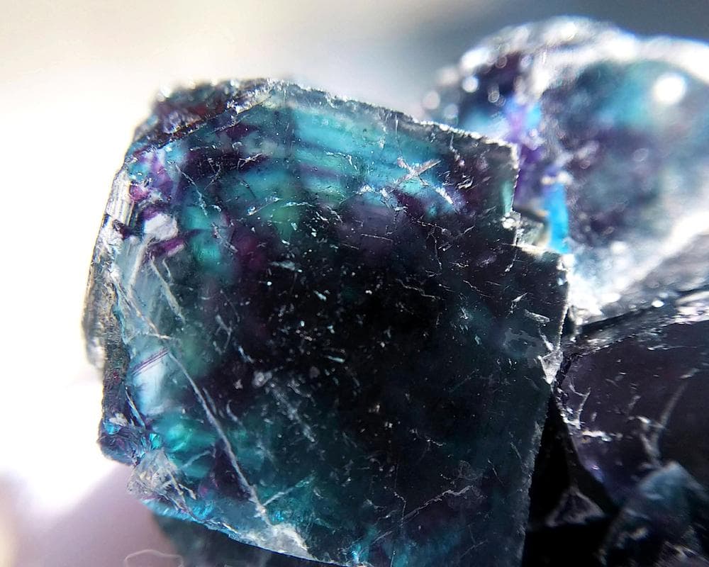 513 オコルス鉱山 フローライト ブルー パープル 蛍石