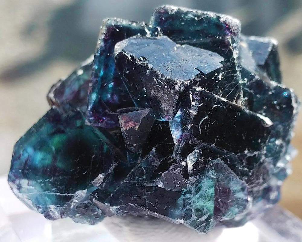 513 オコルス鉱山 フローライト ブルー パープル 蛍石