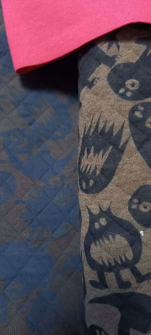 赤い花の犬の服