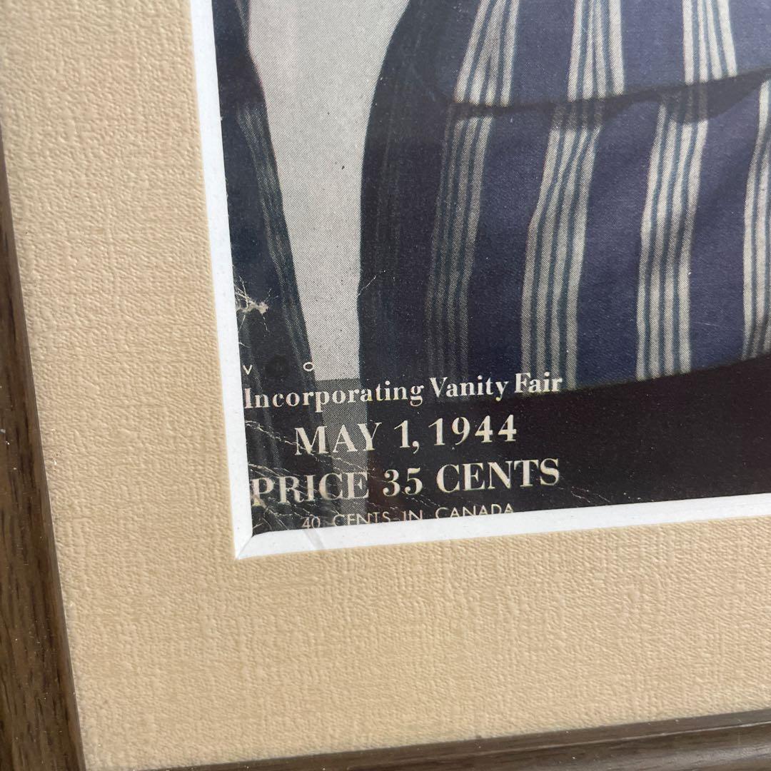 【原価55万】【1944年原盤】ヴィンテージvogue表紙‼️激レア
