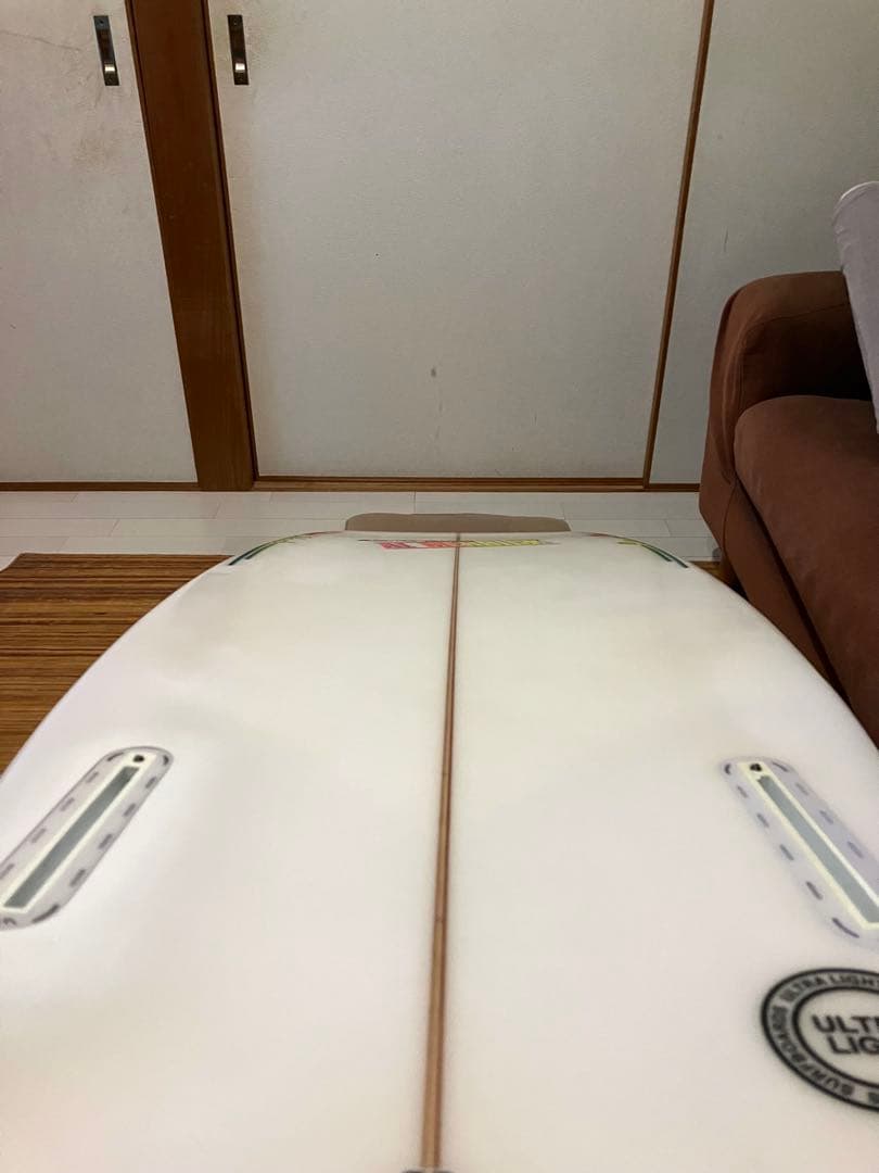 フィッシュベアード5'7\" AL MERRICK ショートボード ホワイト