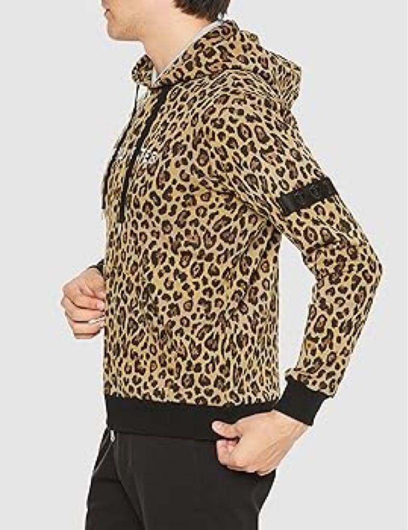 【新品】パーリーゲイツPEARLYGATES/メンズ/ヒョウ柄パーカー【M】