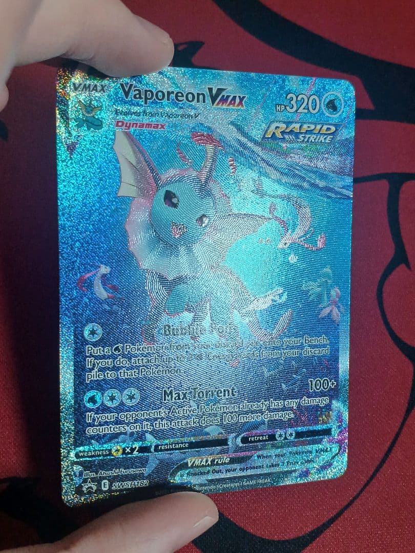 シャワーズVMAX　sa仕様　夏ポケカ　英語版 海外　通常サイズ　SWSH182