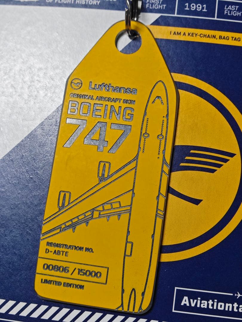 航空機・ヘリコプター Lufthansa aviationtag B747