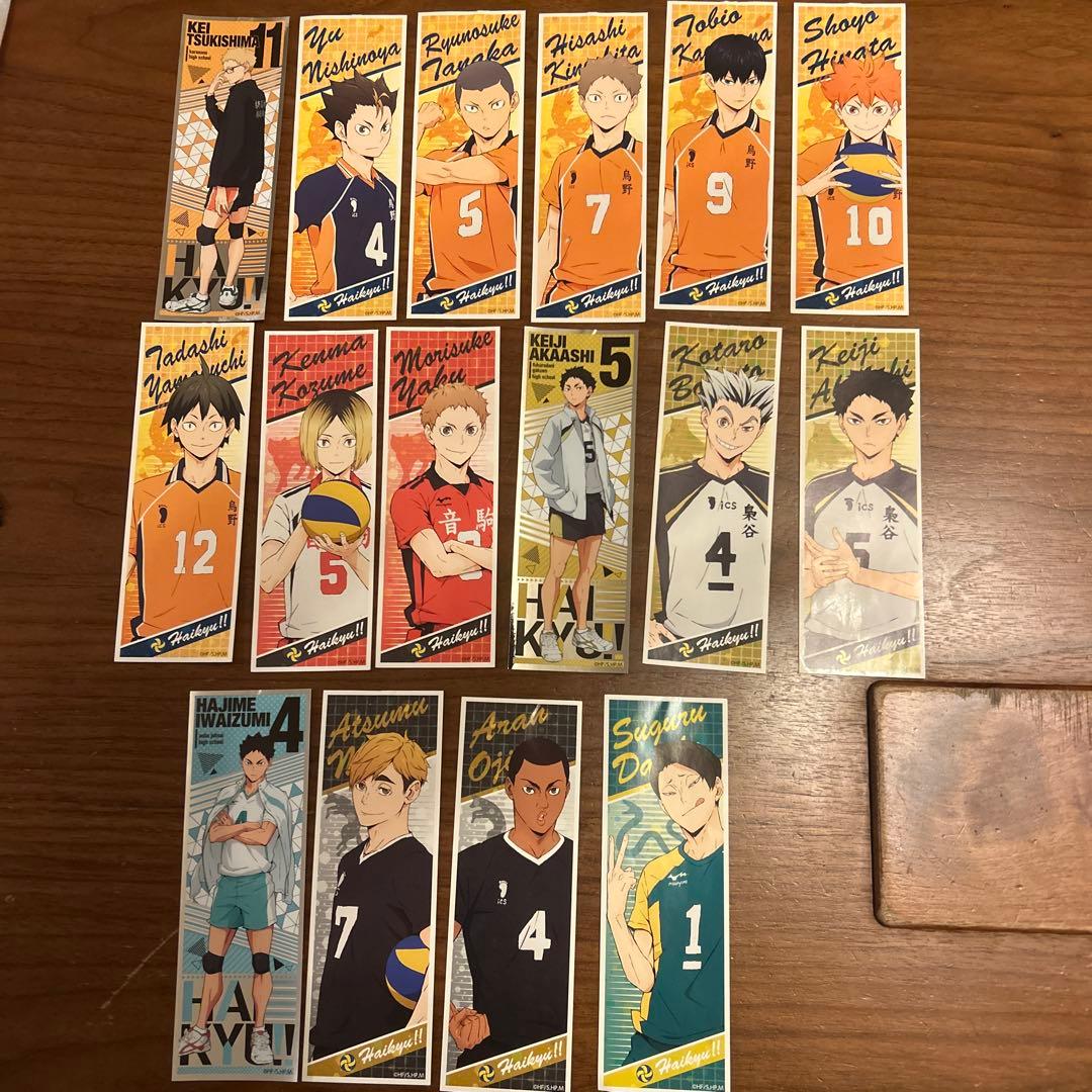 ハイキューシール、クリアカード、キーホルダー、缶バッジ