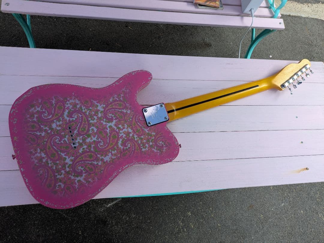 ピンクペイズリーレリック仕様　シンラインP90テレキャスター