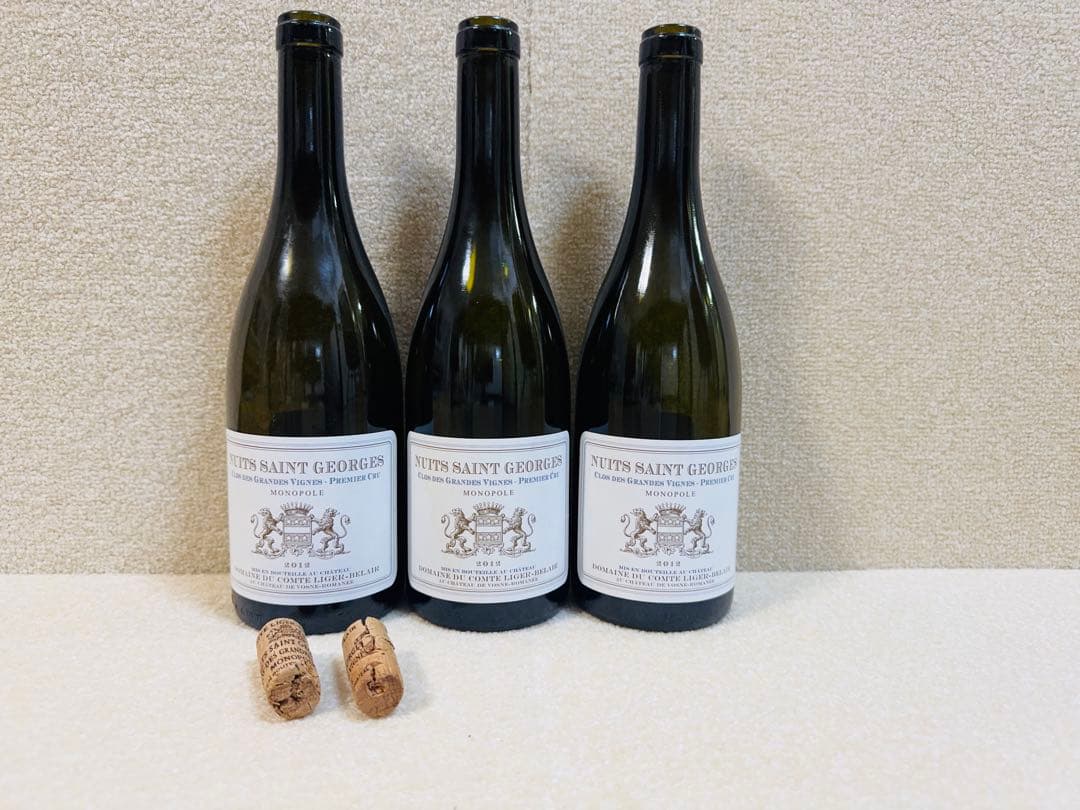 2012 ニュイ・サン・ジョルジュ クロ・デ・グランデ【空瓶】二本セット