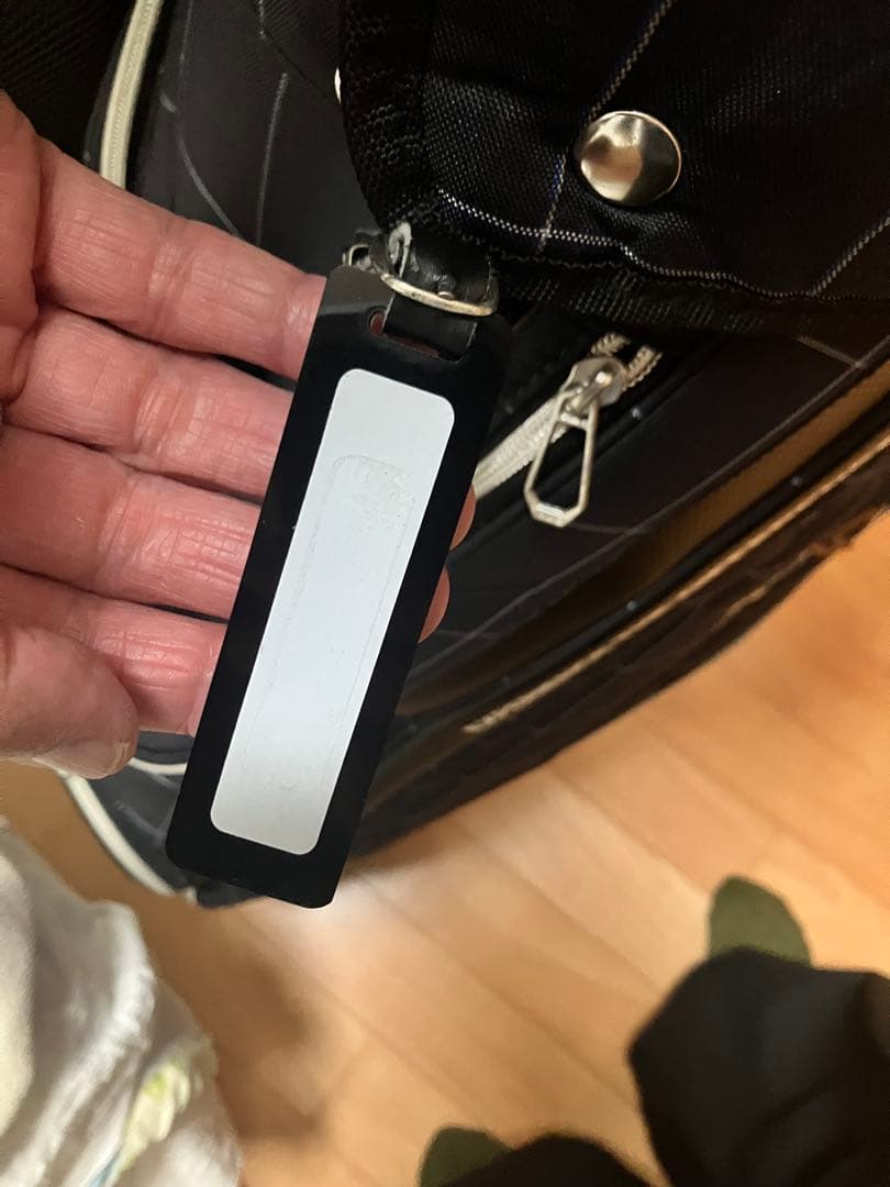 ダンロップXXIO チェック柄キャディバッグ ネイビー GGC-X142