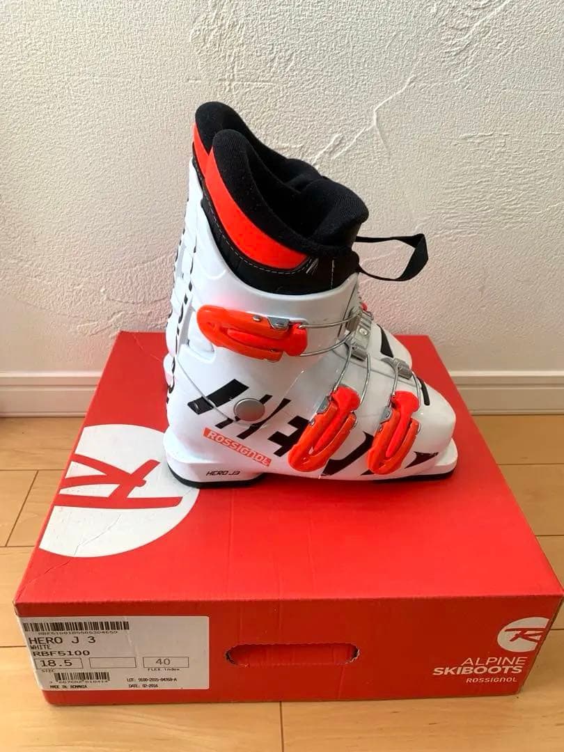 【美品】ROSSIGNOL HERO J3 ジュニア用スキー ブーツ18.5cm