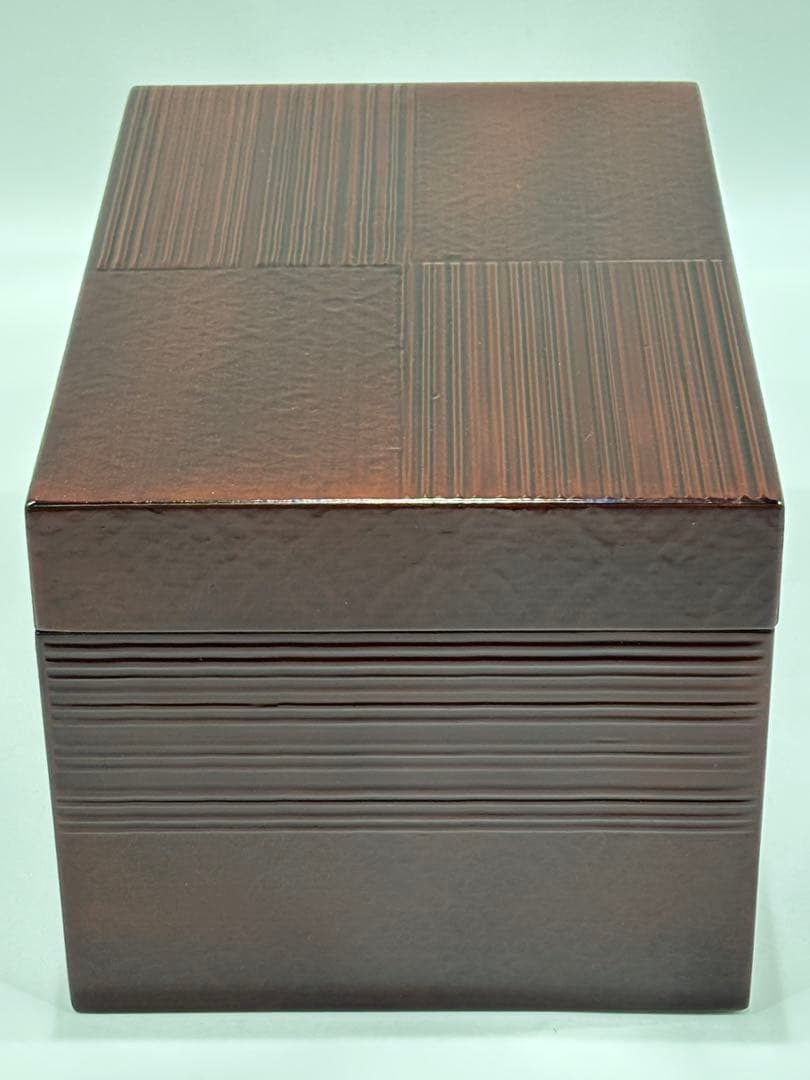 茶道具 利休形茶箱 一閑塗 溜 茶箱セット紙箱