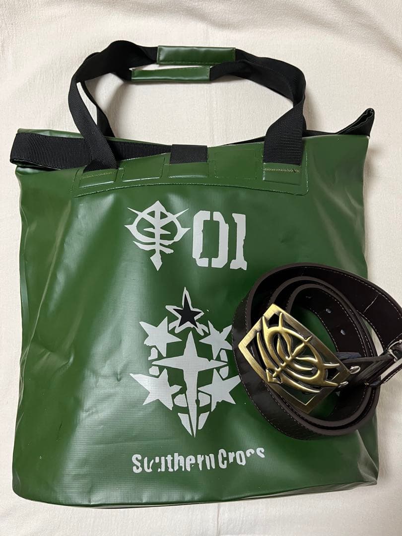 機動戦士ガンダム　ククルスドアン　トートバッグ　ジオン軍　ベルト　セット