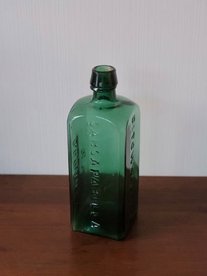 Dr. Townsend’s　薬瓶　ガラス　19世紀　古道具　Q2285