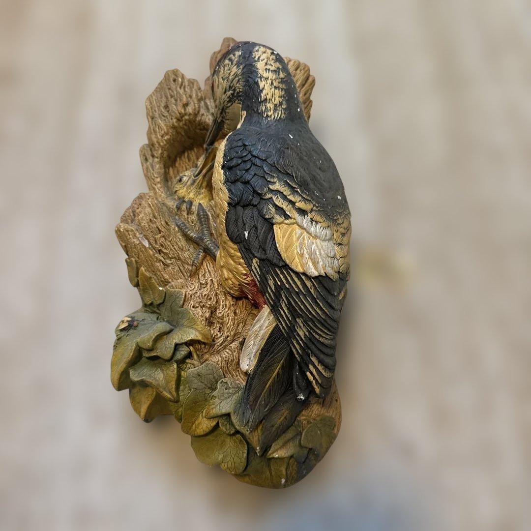 Bossons 鳥の置物 親鳥と雛