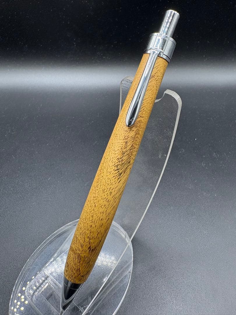 492御蔵島金桑　木軸シャーペン　ボールペン