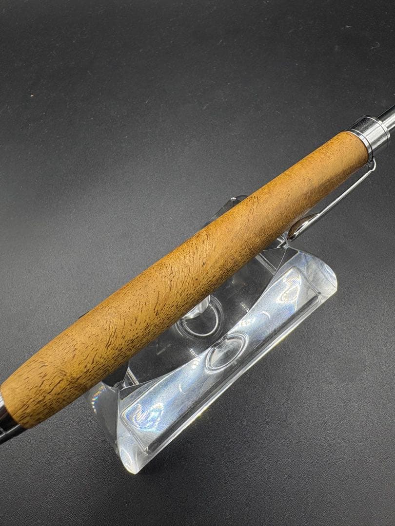 492御蔵島金桑　木軸シャーペン　ボールペン