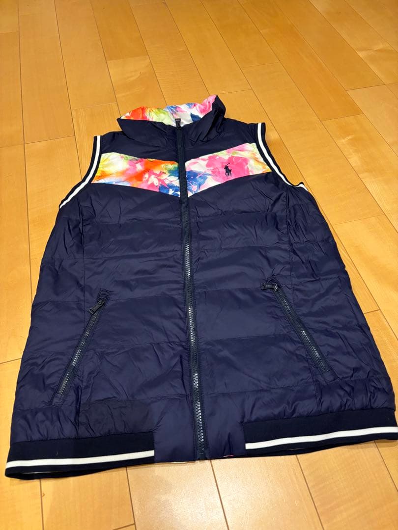 ラルフローレン　リバーシブル　ダウンベスト　サイズM