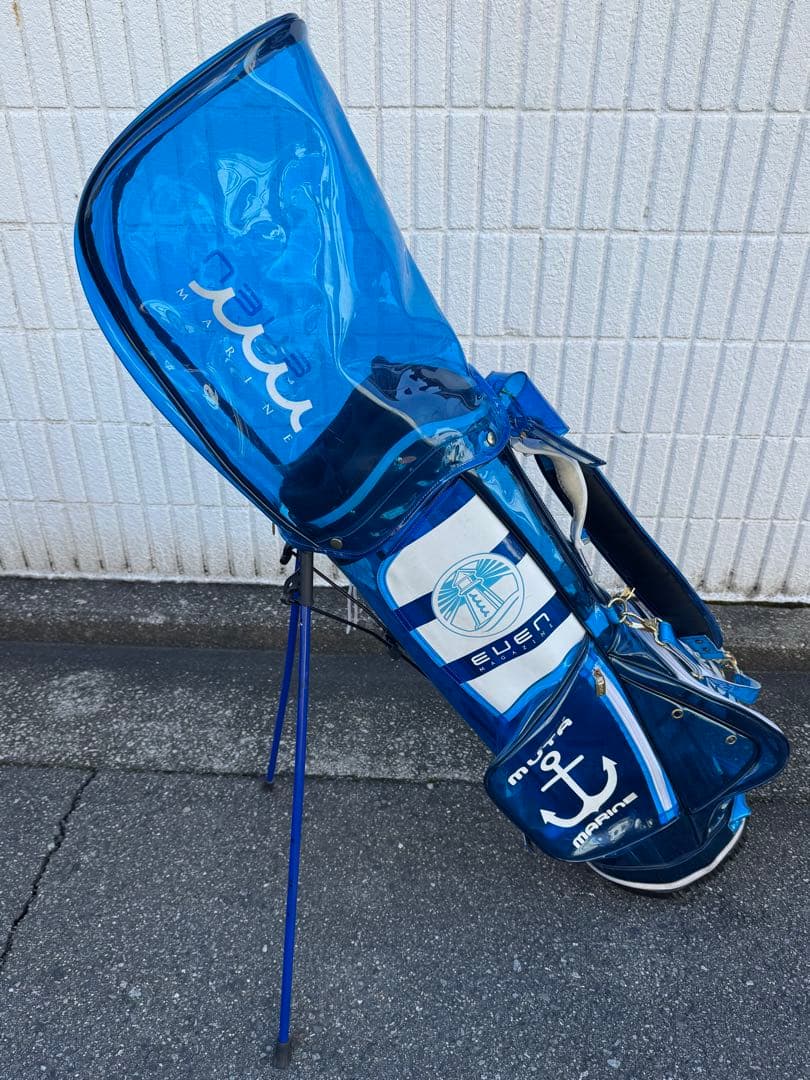 MUTA marine EVEN コラボ　キャディバッグ　クリア　ゴルフバッグ