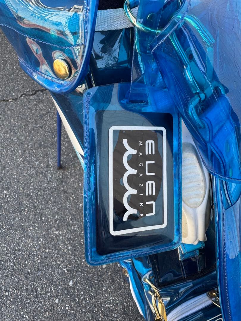 MUTA marine EVEN コラボ　キャディバッグ　クリア　ゴルフバッグ