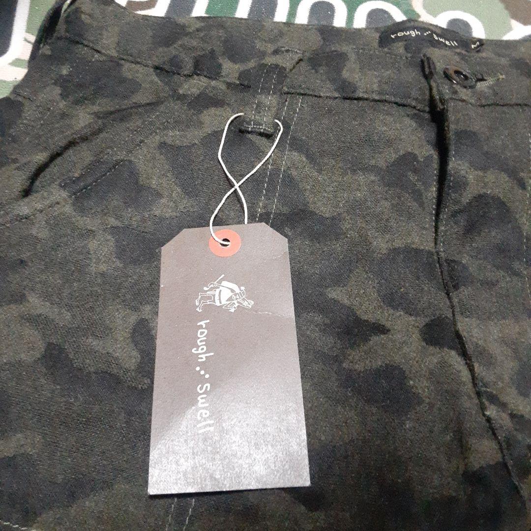 新品未使用 rough&swell ラフアンドスウェル　カモ柄迷彩　ウールパンツ