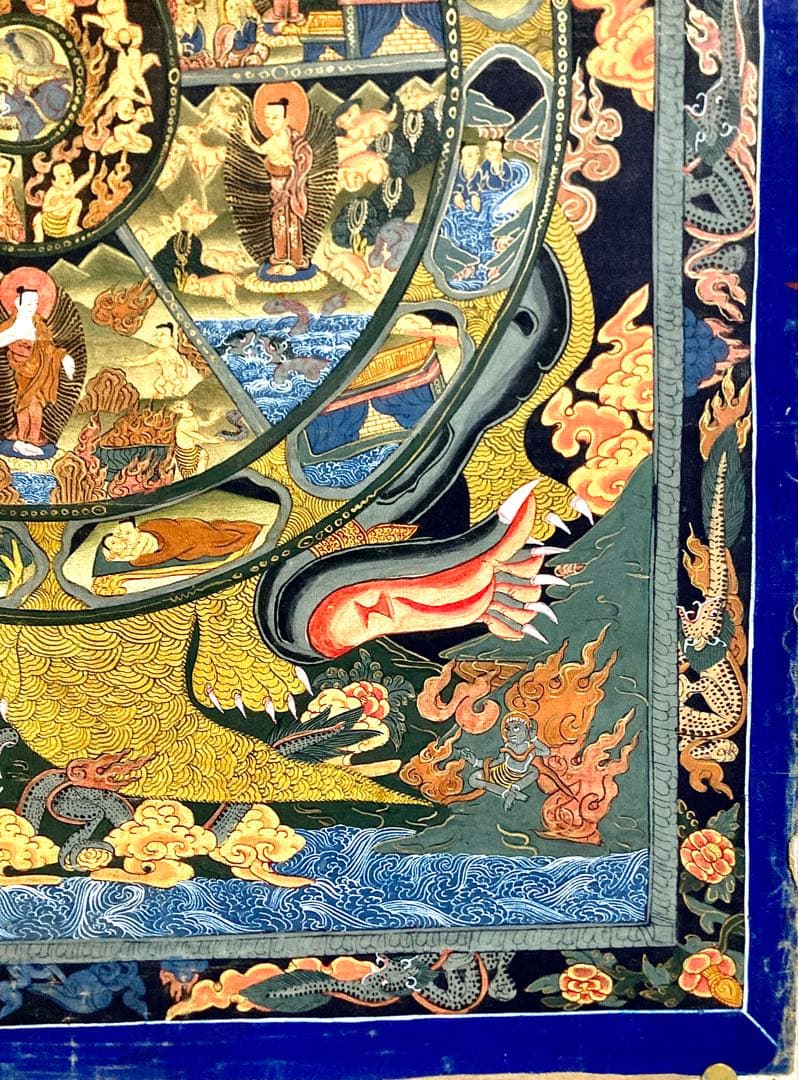 チベット　曼荼羅　マンダラ　仏画　密教(3) タンカ　掛軸　観音　菩薩　如来　佛
