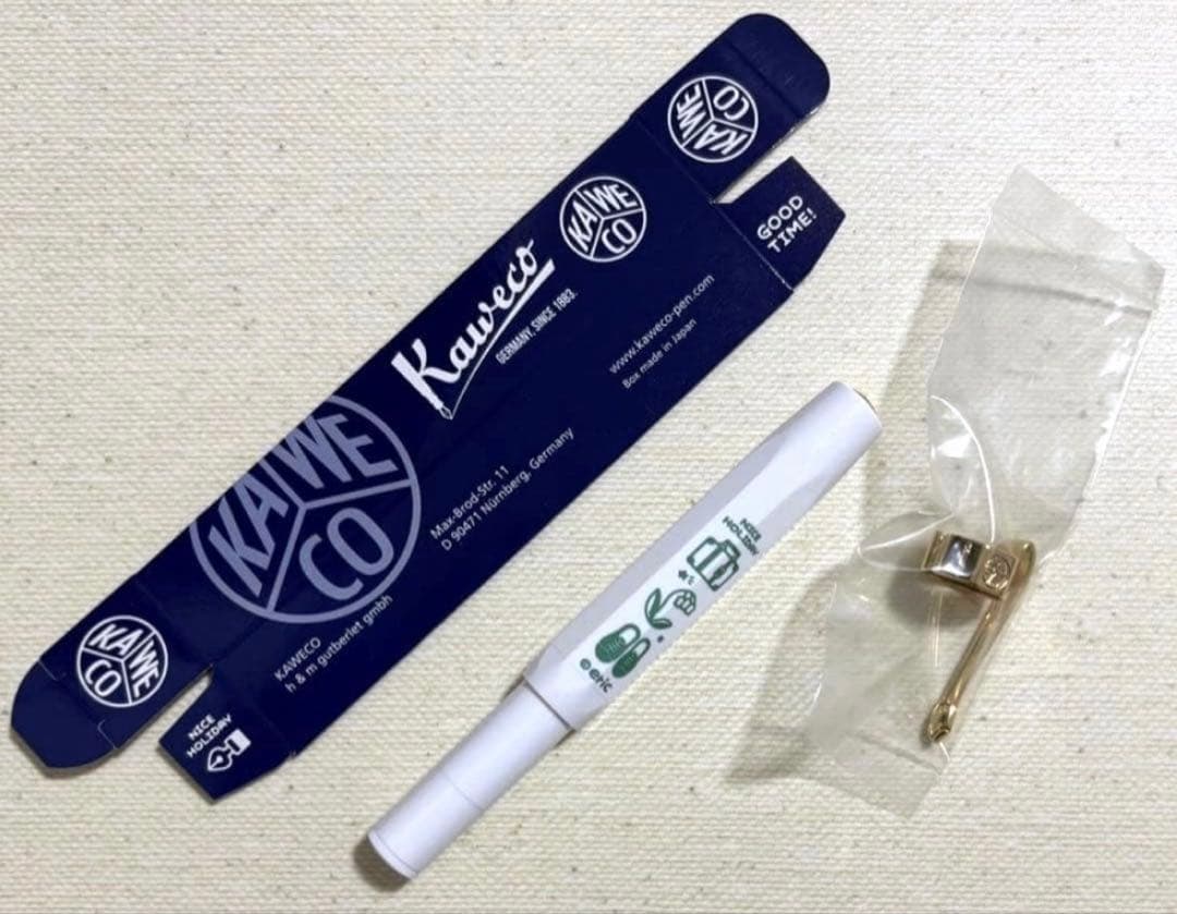 万年筆 F Kaweco×eric コラボレーション クラシック ホワイト