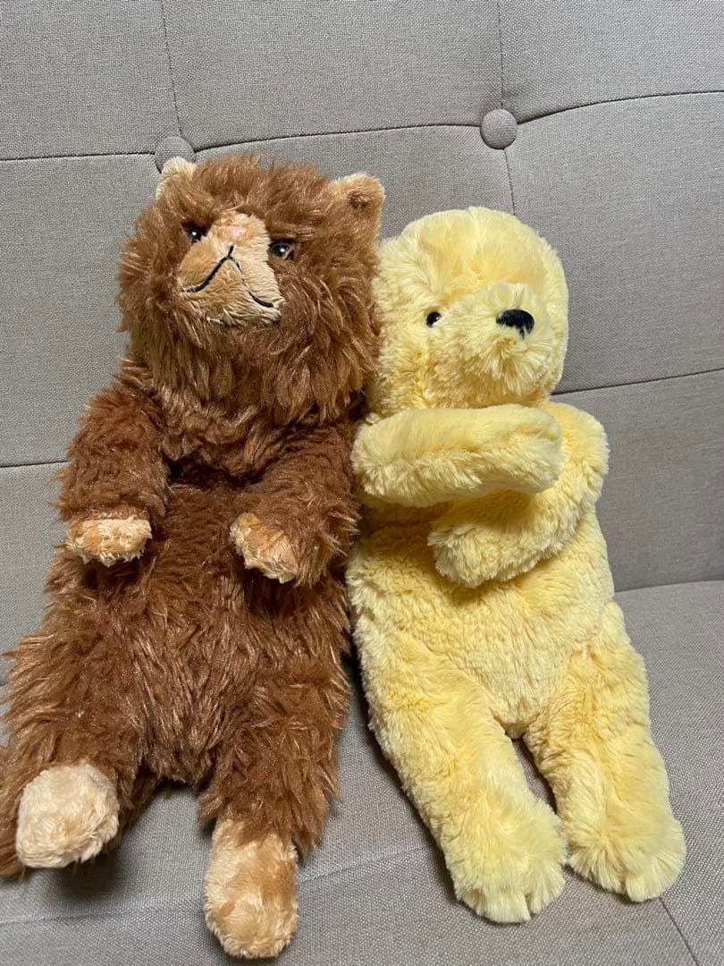 ハリーポッター猫とプーさんぬいぐるみ