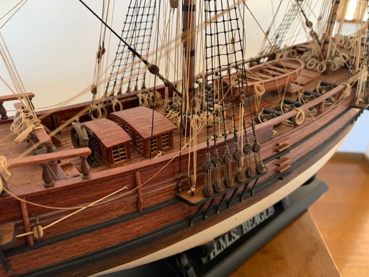 HMS BEAGLE イタリアマモリ社　木製　帆船　模型