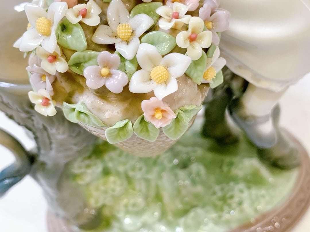 リヤドロ 少女とロバの陶器 LLADRO 置物 フィギュリン