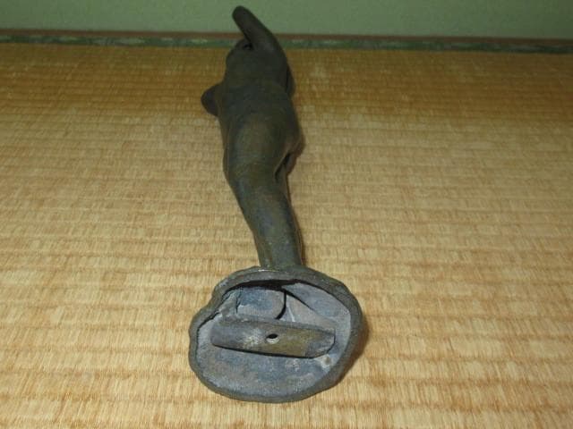 本物 美品 1970年代◆ブロンズ像 彫刻家 五十嵐芳三『王冠を掲げる裸婦』