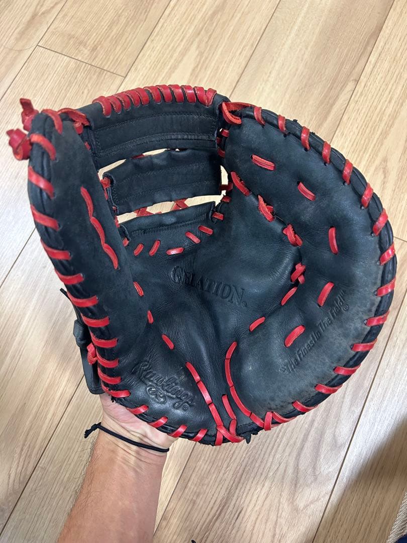 Rawlings ローリングス　軟式グローブ 黒/赤