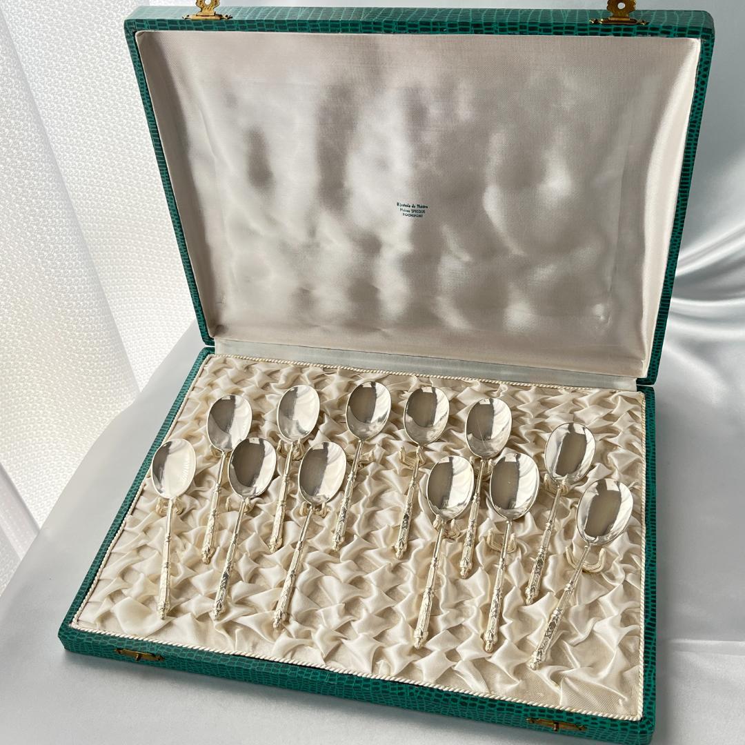 【SFAM】 ロシア様式のアイスクリームスプーン 12本組 仏蘭西 13.5cm