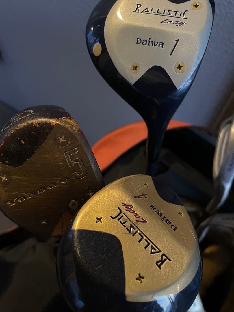 TRUSSARDI ゴルフバッグ オレンジ　ウッド　アイアン　パターセット