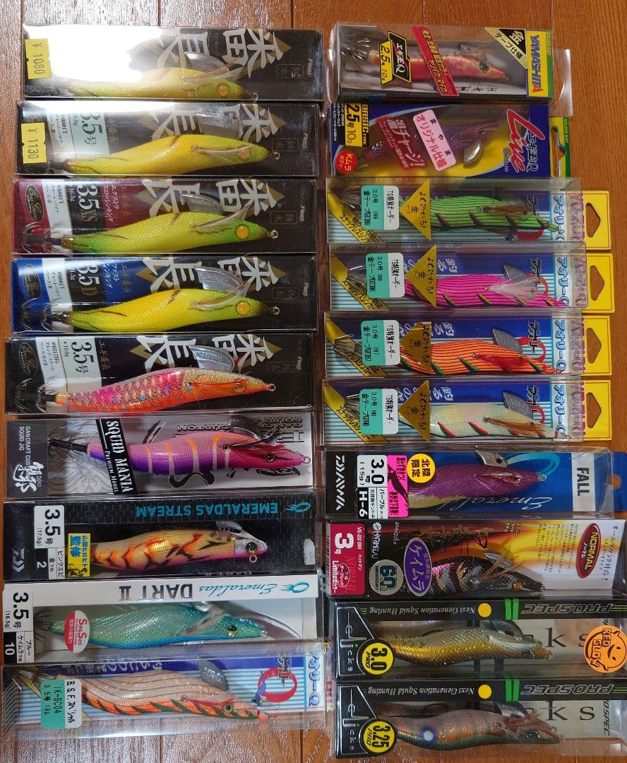 エギ色々サイズ・メーカーまとめ売り25本