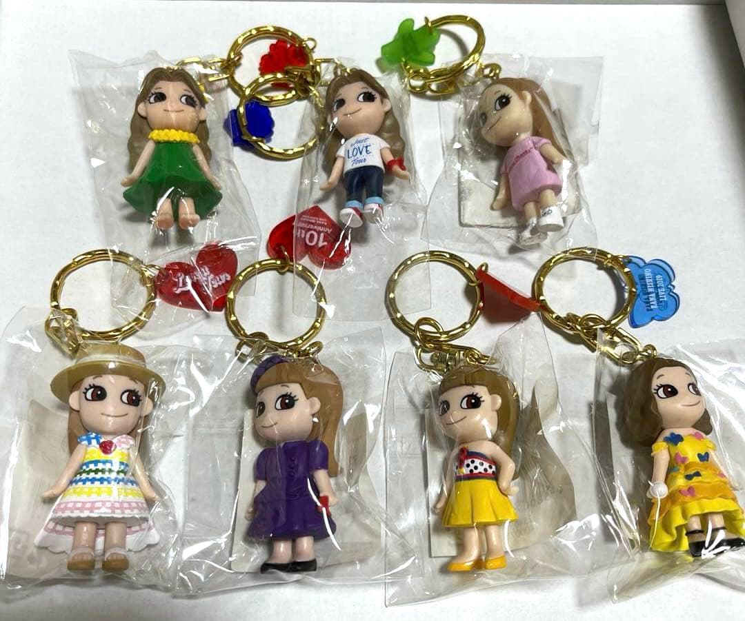 西野カナ オリジナルマスコットキーホルダー 7個セット ライブグッズ 可愛い